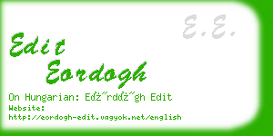 edit eordogh business card